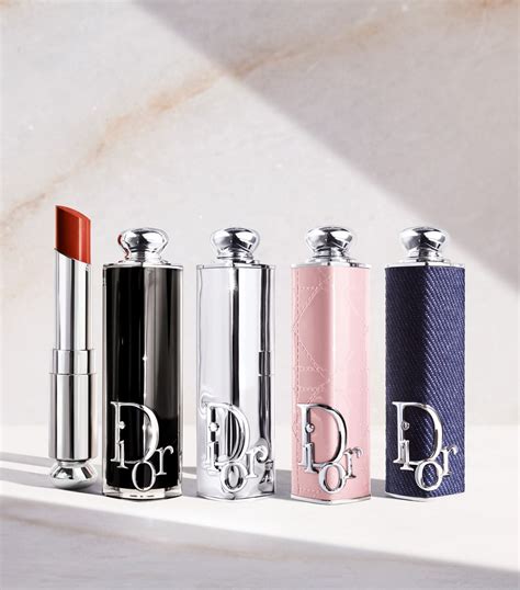 dior addict lipstick set with saddle pouch|Dior Addict shine lipstick.